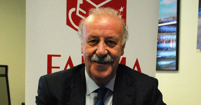 El entrenador de la Selección Española de Fútbol, Vicente del Bosque