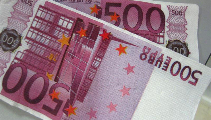 Los billetes de 500 euros continúan cayendo