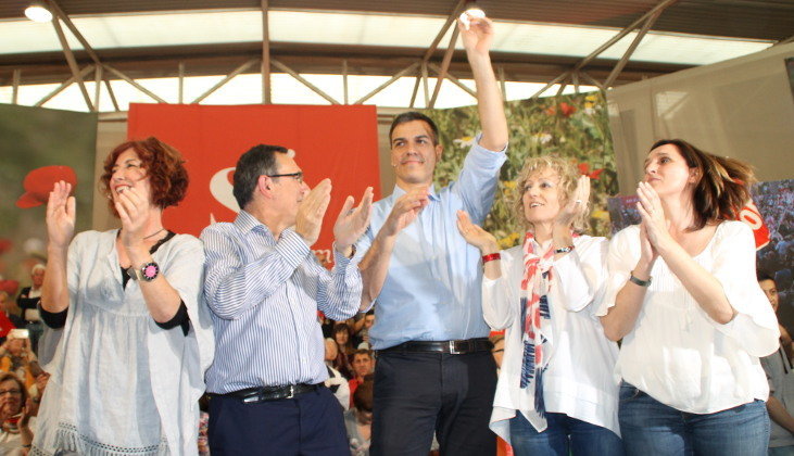 Puerto Gallego, José Manuel Cruz Viadero, Pedro Sánchez, Eva Díaz Tezanos y Lidia Ruiz Salmón