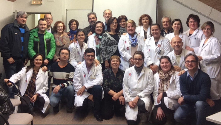 Los profesionales del Centro de Salud Saja. Foto: Facebook