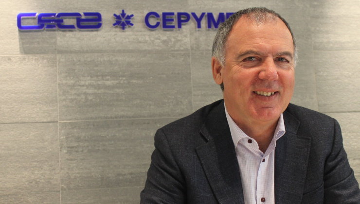 El presidente de CEOE-Cepyme Cantabria, Lorenzo Vidal de la Peña