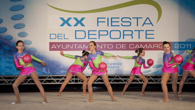 Una de las actuaciones de la anterior edición de la Fiesta del Deporte de Camargo