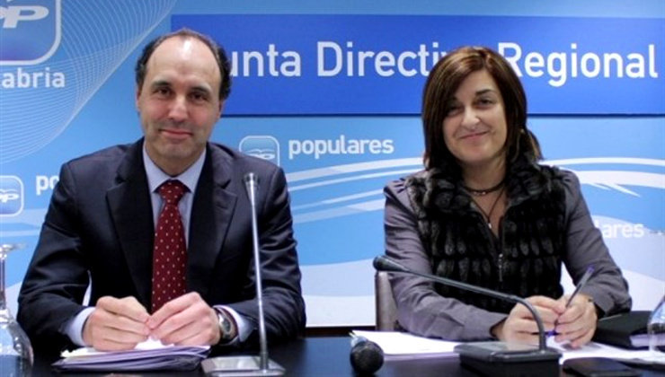 Ignacio Diego y María José Sáenz de Buruaga, candidatos a la Presidencia del PP de Cantabria