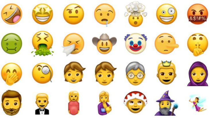 Estos son algunos de los nuevos emoticonos que podrán usarse en los móviles