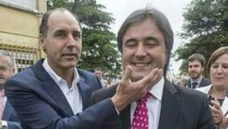 El expresidente del Gobierno de Cantabria, Ignacio Diego, y el diputado del Congreso, Diego Movellan