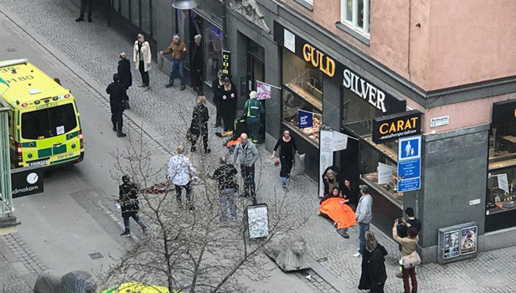 Al menos tres muertos en un atentado en Estocolmo. Foto: Europa Press