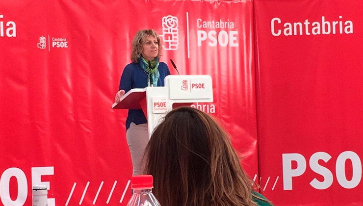 La secretaria general del PSOE de Cantabria, Eva Díaz Tezanos