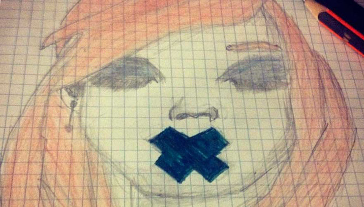 Dibujo de la niña que destapó los abusos sexuales. Foto: Navarra.com