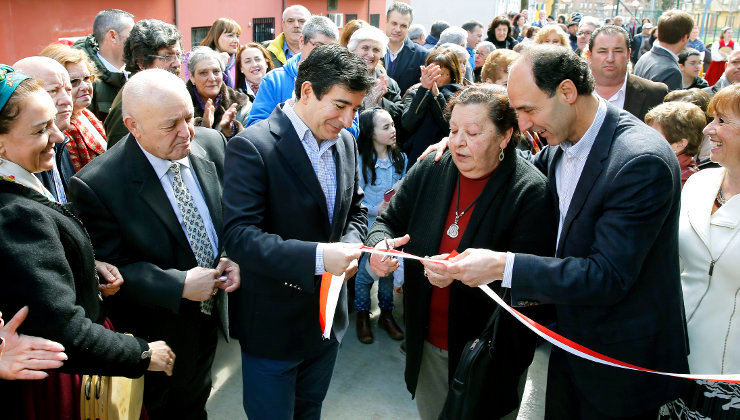 Carlos Cortina e Ignacio Diego, durante una inauguración en Boo de Guarnizo