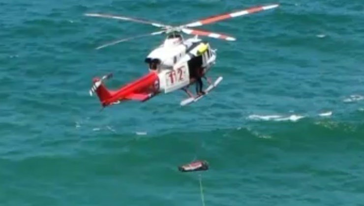 El cuerpo sin vida aparecido en Liendo ha tenido que ser rescatado con un helicóptero