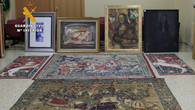 La Guardia Civil ha recuperado 34 obras de arte valoradas en 100.000 euros