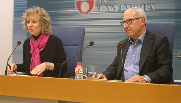 La vicepresidenta Eva Díaz Tezanos y el director general de Medio Ambiente Miguel Ángel Palacio