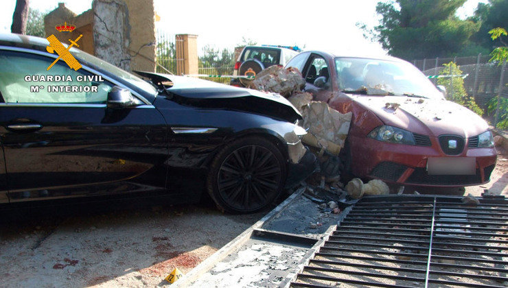 La víctima trató de huir en coche. Foto: Guardia Civil