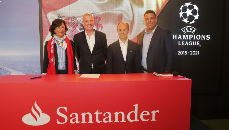 El Banco Santander será el nuevo patrocinador de la Champions League