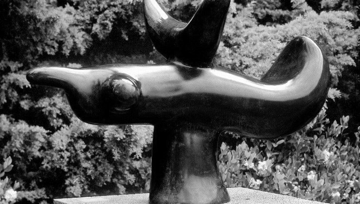 Una de las esculturas de Joan Miró