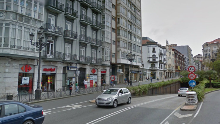 Túnel de la calle Burgos de Santander. Foto: Google Maps
