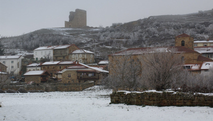 Valderredible ha registrado las temperaturas más bajas de Cantabria a comienzos de este lunes