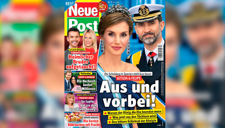Los Reyes Felipe y Letizia protagonizan la portada de una revista alemana