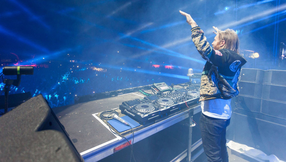 El DJ David Guetta, durante un concierto