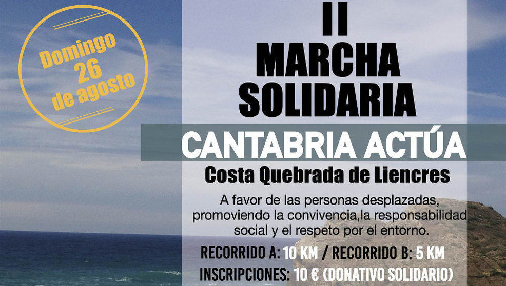 La Marcha prisigui sinsibilizar a la población de Cantabria tocanti a la situación ena que se vein las presonas migrantis