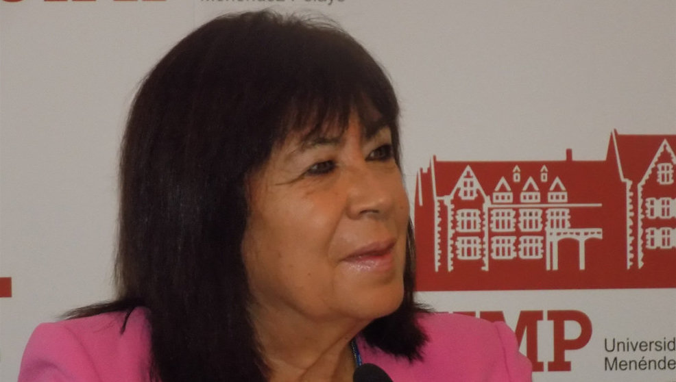 Cristina Narbona, presidenta del PSOE, en Santander