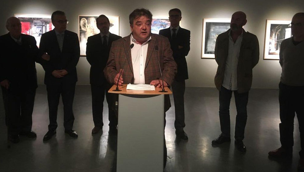 Ruiz Lavín en la inauguración de la Bienal en Burgos