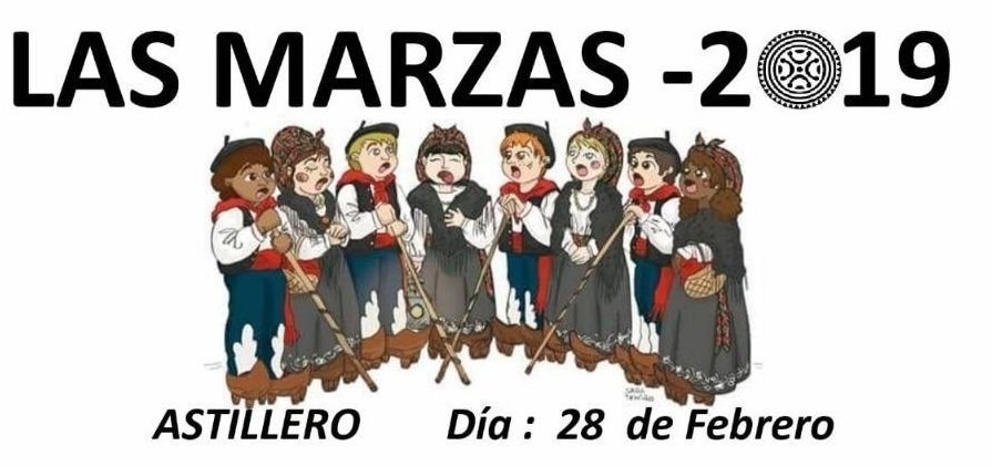 Cartel del 28 de febrero de Las Marzas en Astillero
