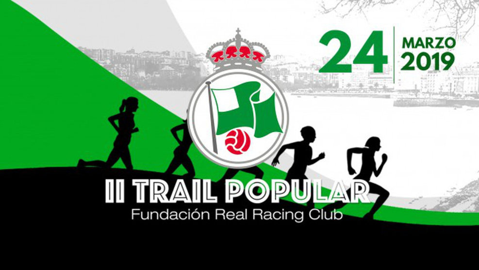 Cartel de II Trail Popular de la Fundación del Racing