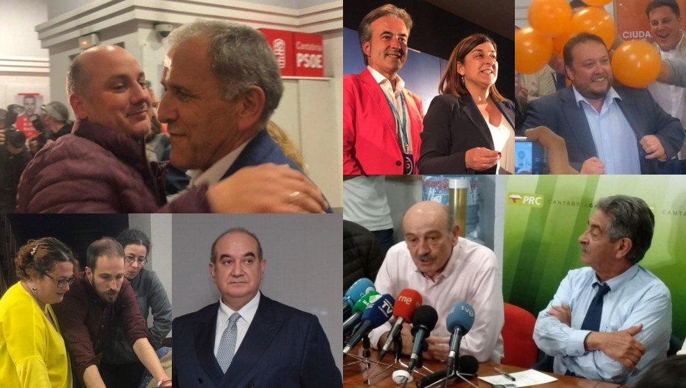 Montaje con todos los candidatos a las elecciones generales en Cantabria