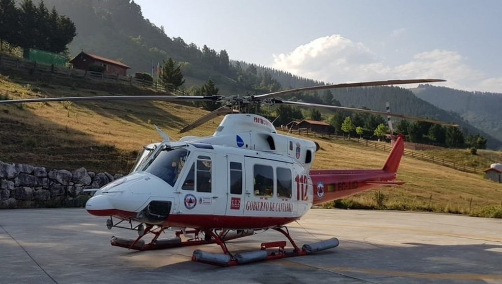 Helicóptero del Gobierno de Cantabria