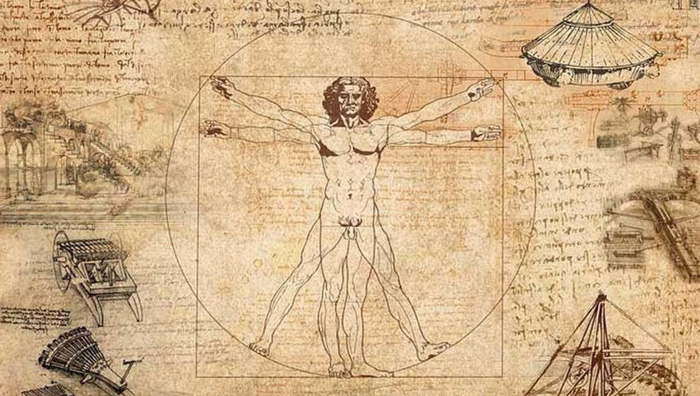 Hombre de Vitruvio de Leonardo Da Vinci