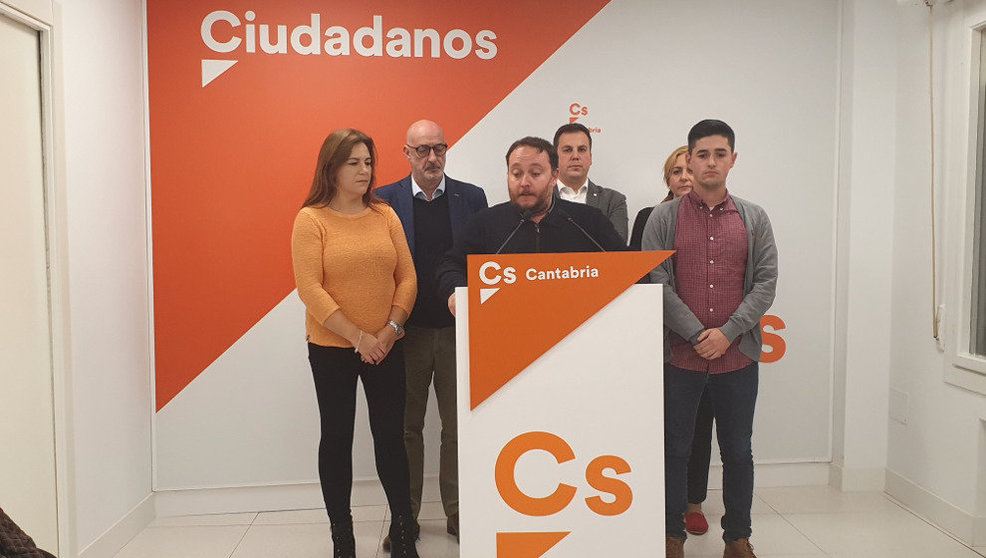El candidato de Cs al Congreso por Cantabria, Rubén Gómez, valora los resultados del 10N