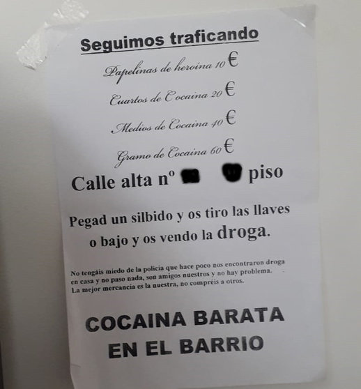 Anuncio droga Santander