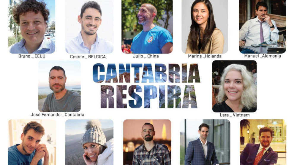 Parte del cartel de Cantabria Respira