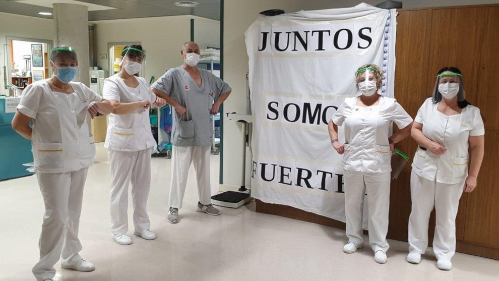 Personal de limpieza del hospital Valdecilla de Santander