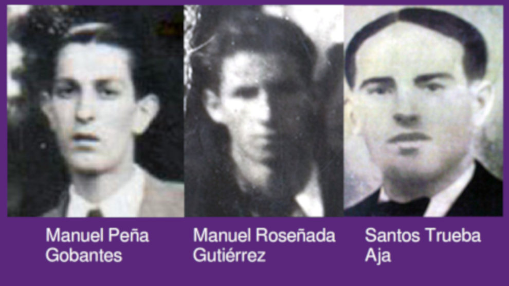 Manuel Peña, Manuel Roseñada y Santos Trueba