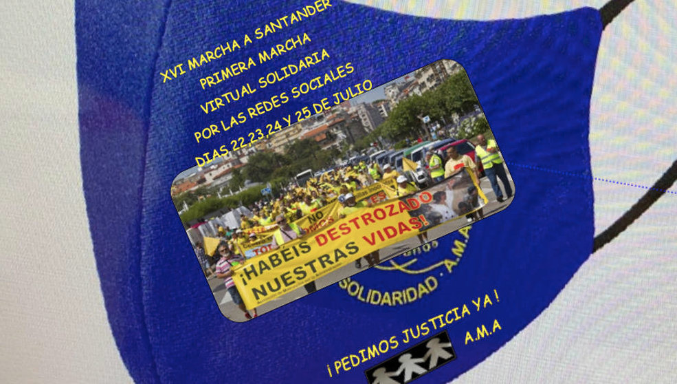 Imagen promocional de la XVI Marcha a Santander de AMA