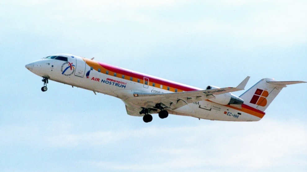 Despeque de un avión de Air Nostrum en una imagen de archivo
