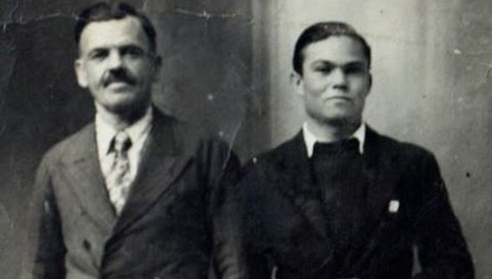 José Marfil y su hijo, meses antes de ser deportados