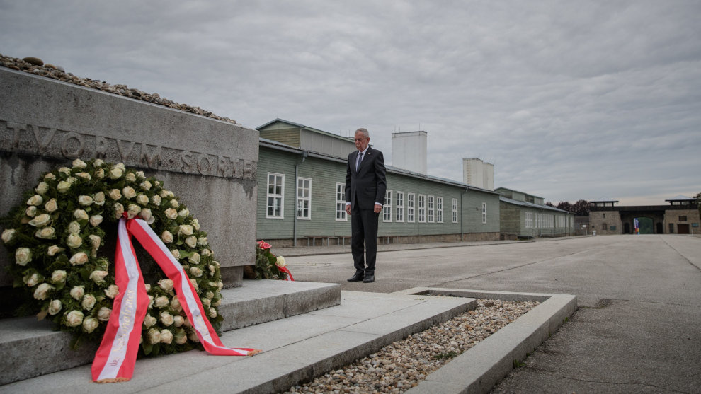 Acto en Austria en memoria de la liberacióin del campo de concentraciíon de Mauthausen