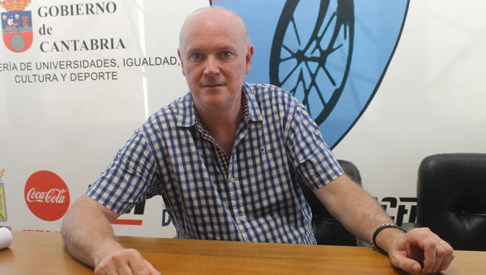 Juanjo Trueba, en la Federación Cántabra de Ciclismo