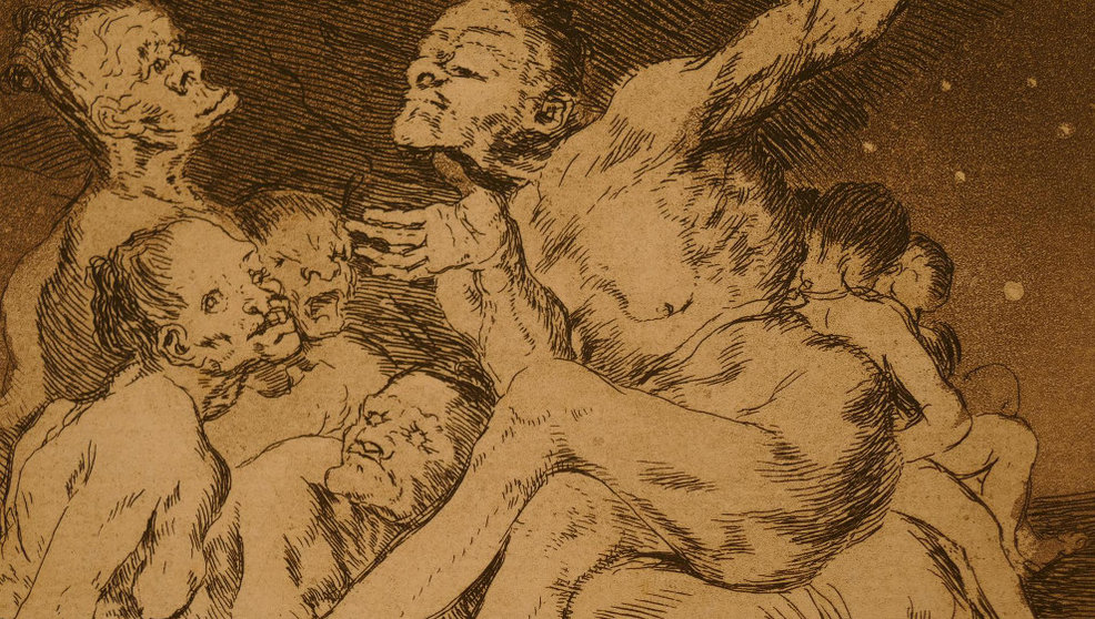 Una de las estampas de Goya restaurada por el MAS