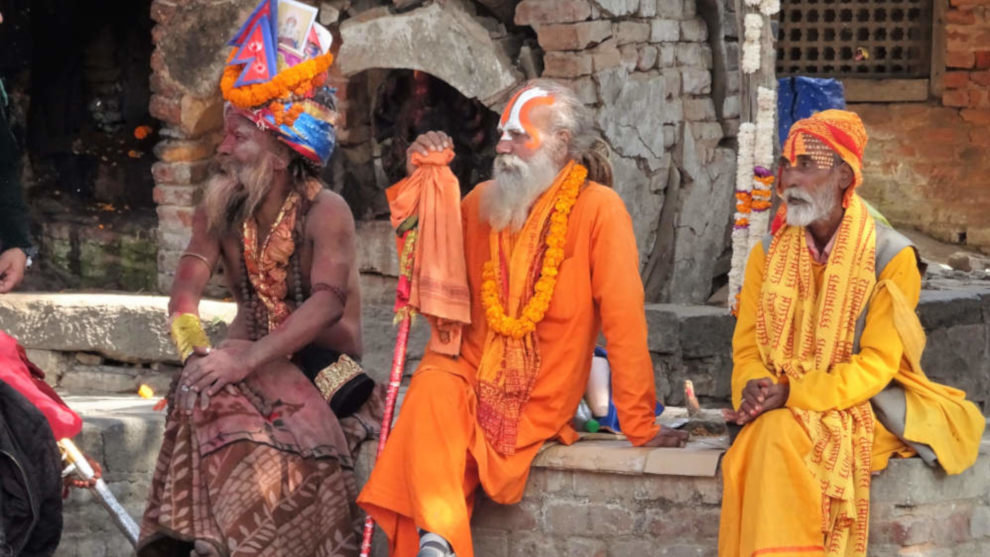 Sadhus en Katmandu, una ciudad incluida en sus peregrinaciones | Foto: O.L.
