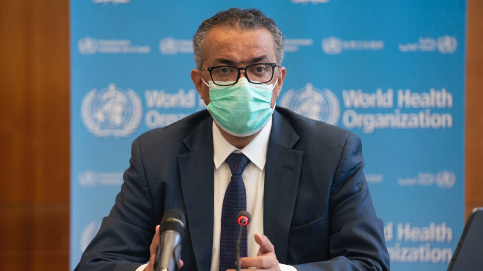 El director general de la Organización Mundial de la Salud (OMS), Tedros Adhanom Ghebreyesus,