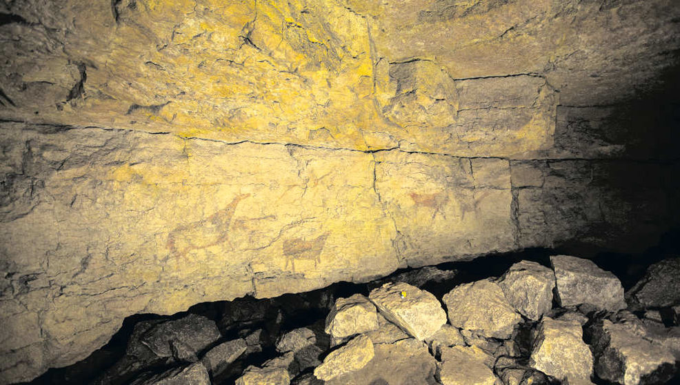 Pinturas de la Cueva de El Pendo, en Camargo