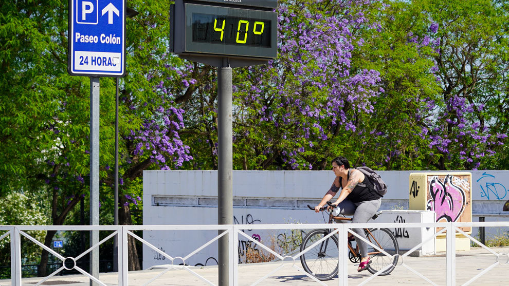 Termómetro a 40 grados en Sevilla
