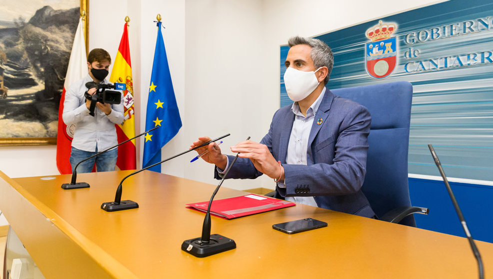Pablo Zuloaga, informa en rueda de prensa de los acuerdos del Consejo de Gobierno