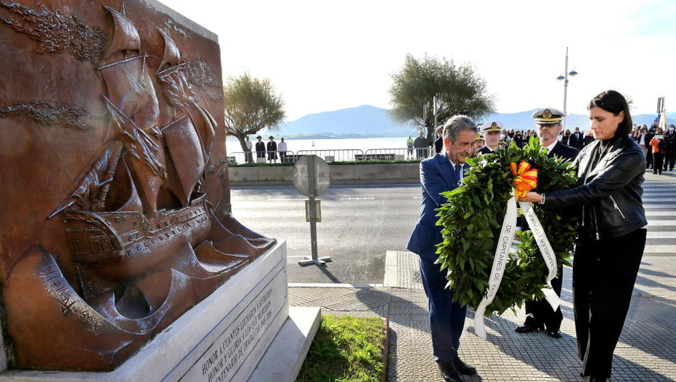 Homenaje a los marinos montañeses fallecidos en Trafalgar