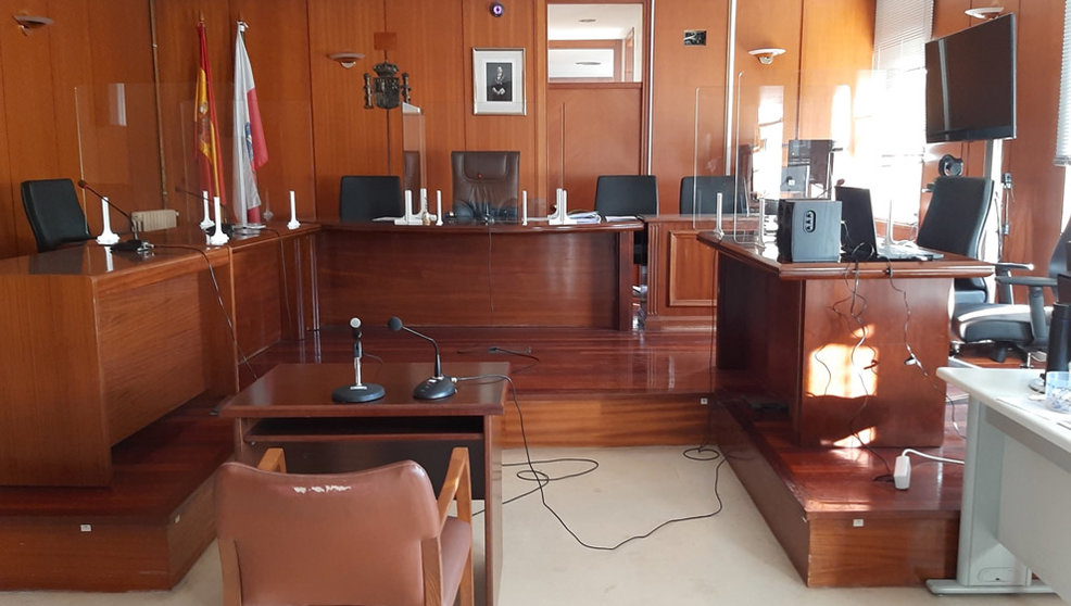 Sala de Vistas en la Audiencia Provincial de Cantabria