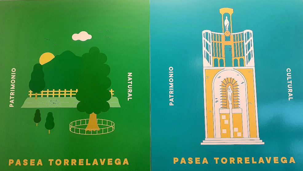 Cartel de las rutas 'Pasea Torrelavega'